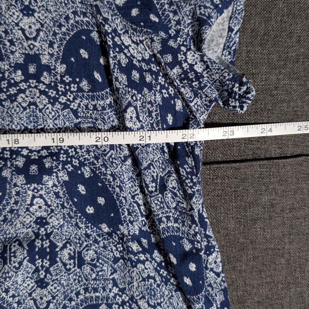 Skies Are Blue Navy and White Short Sleeve Blouse Size 3X NWT - Picture 6 of 8